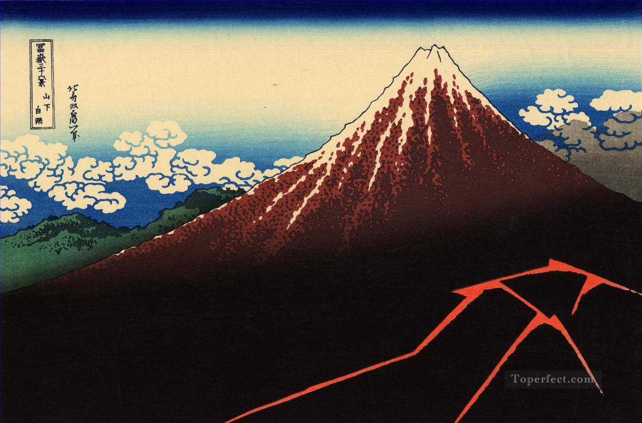 rainstorm beneath the summit Katsushika Hokusai Ukiyoe Oil Paintings